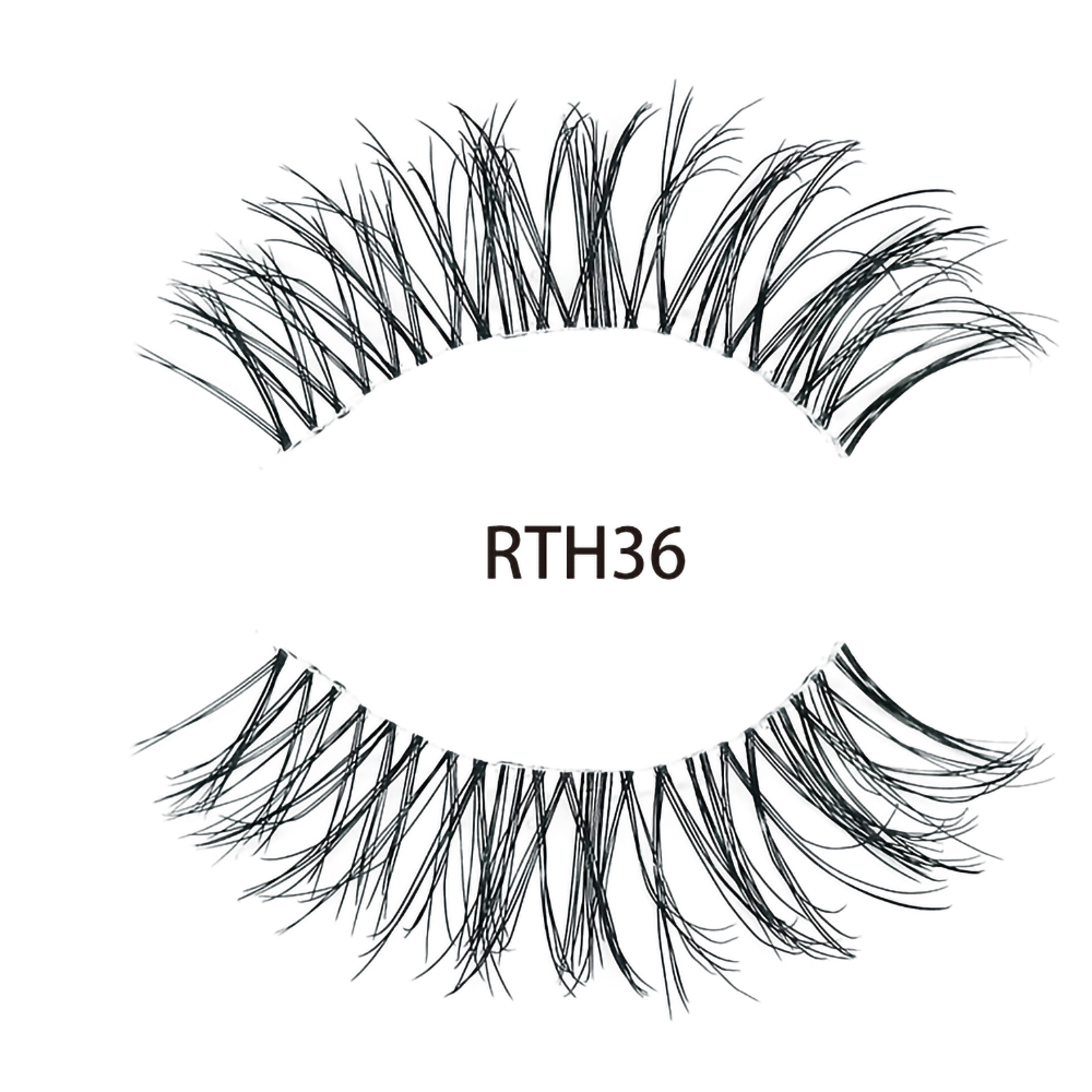 3D Faux Human Hair Eyelashes Strip Lashes